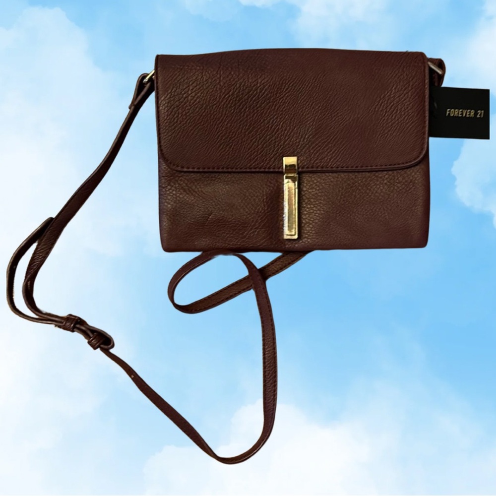 NWT Forever 21 Burgundy Maroon Shoulder Cross Body Purse